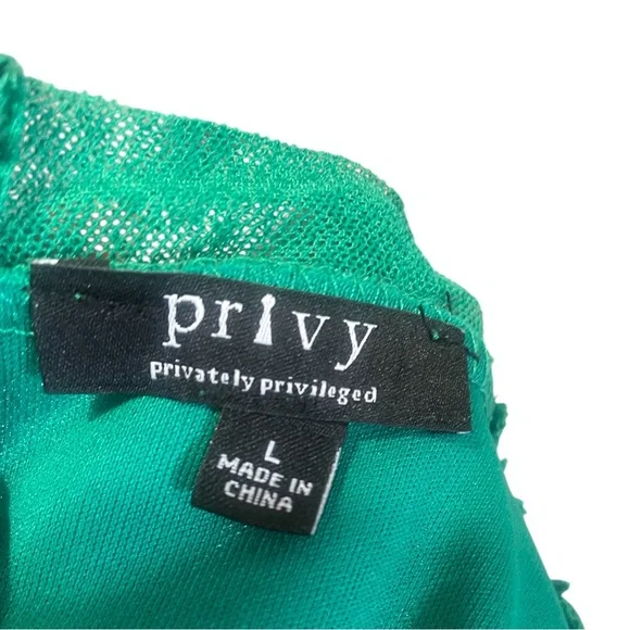 Lulus Privy Green Mesh Ruched Mock Neck Mini Sleeveless Bodycon Dress, Large - Picture 8 of 12